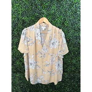 Liz Claiborne, Lightweight Floral Blouse Women’s size 1X
